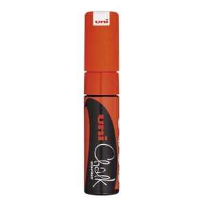 Marker z farbą kredową CHALK PWE-8K pomarańczowy UNI 