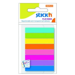 ZAKŁADKI INDEKSUJ.SAMOP.MIX 8 KOL.NEON - 45x8 MM