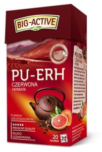 Herbata czerwona Pu-Erh o smaku grejpfrutowym, 20 torebek