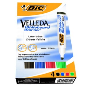 Marker do tablic Velleda ECO 1701 okrągła końcówka Mix Pudełko 4