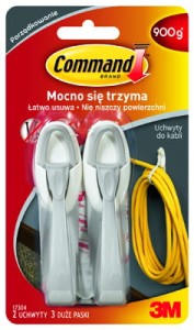 Uchwyty do kabli Command, duże 17304 PL