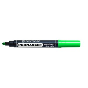 Marker permanentny DRY SAFE INK Centropen zielony okrągły