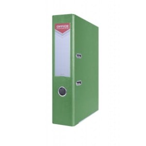 Segregator OFFICE PRODUCTS Officer z szyną, PP, A4/75mm, zielony